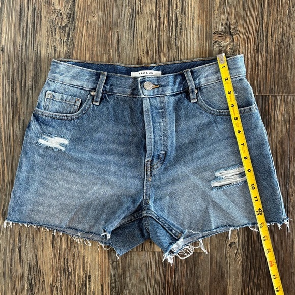 PacSun Vintage Cut Off Women’s Jean Shorts Sz 25 (*Runs Big) Hi Rise Button Fly - Picture 3 of 11